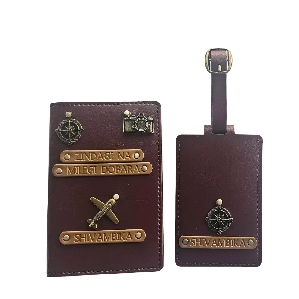 Premium luggage tag combo